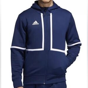 Adidas Under the Lights Full Zip Jacket Navy Men’s Size Medium Tall